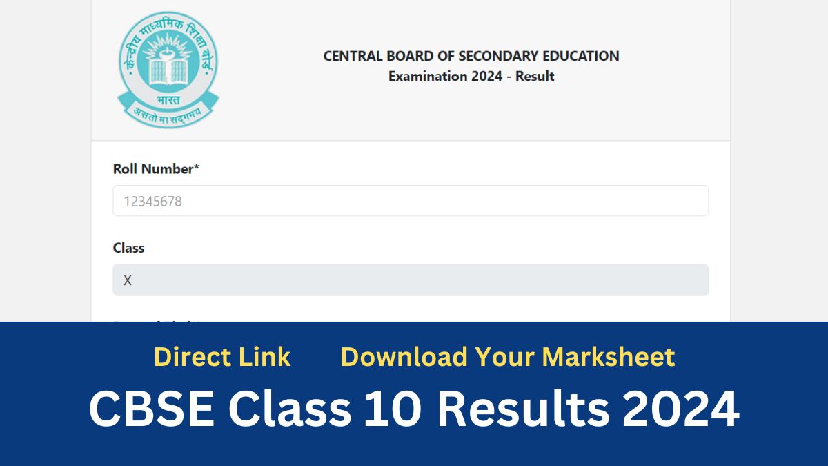 CBSE Class 10 Results 2024
