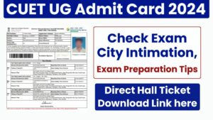 CUET UG Admit Card