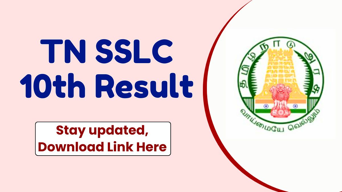 TN SSLC 10th Result 2024
