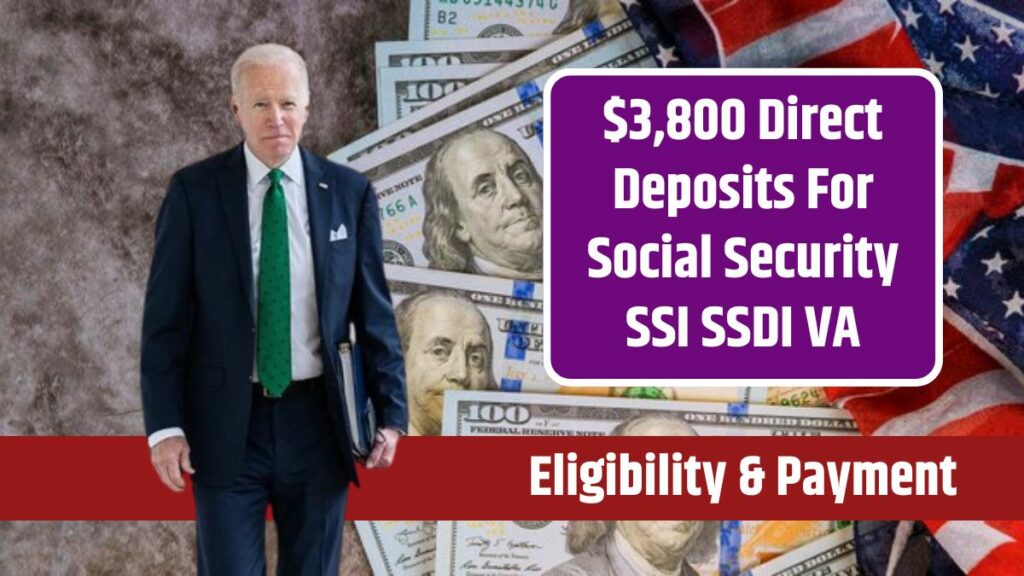 3,800 Direct Deposits For Social Security SSI SSDI VA By SSA 2024