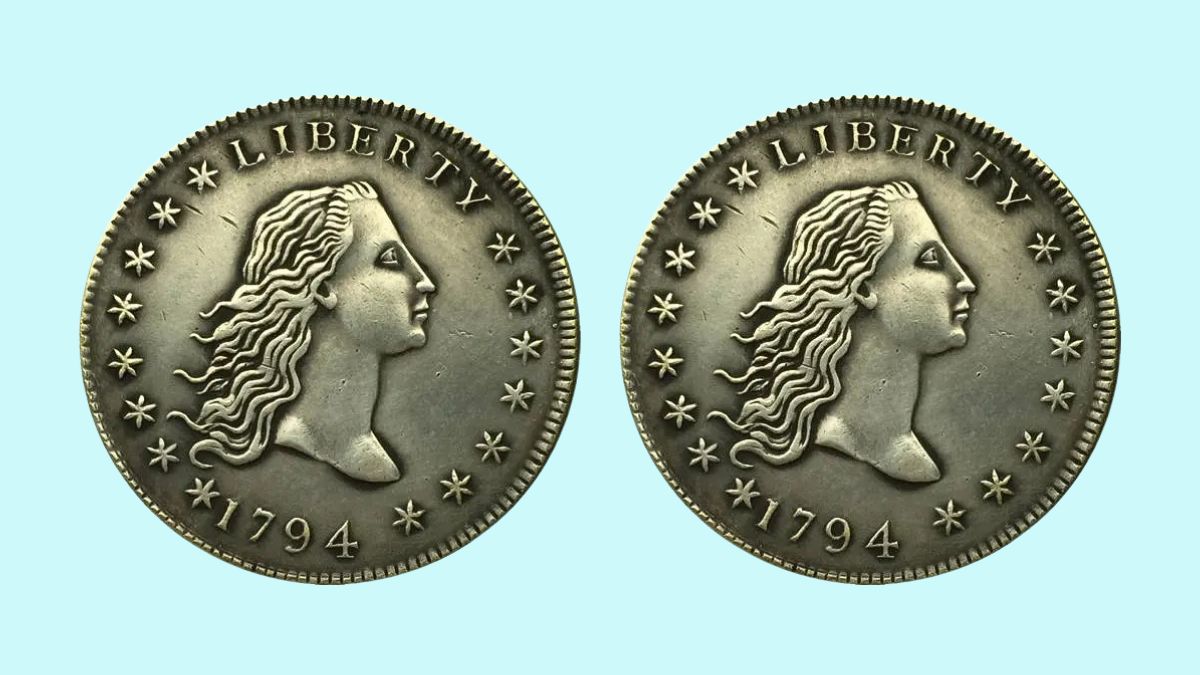 Flowing Hair Silver/Copper Dollar from 1794