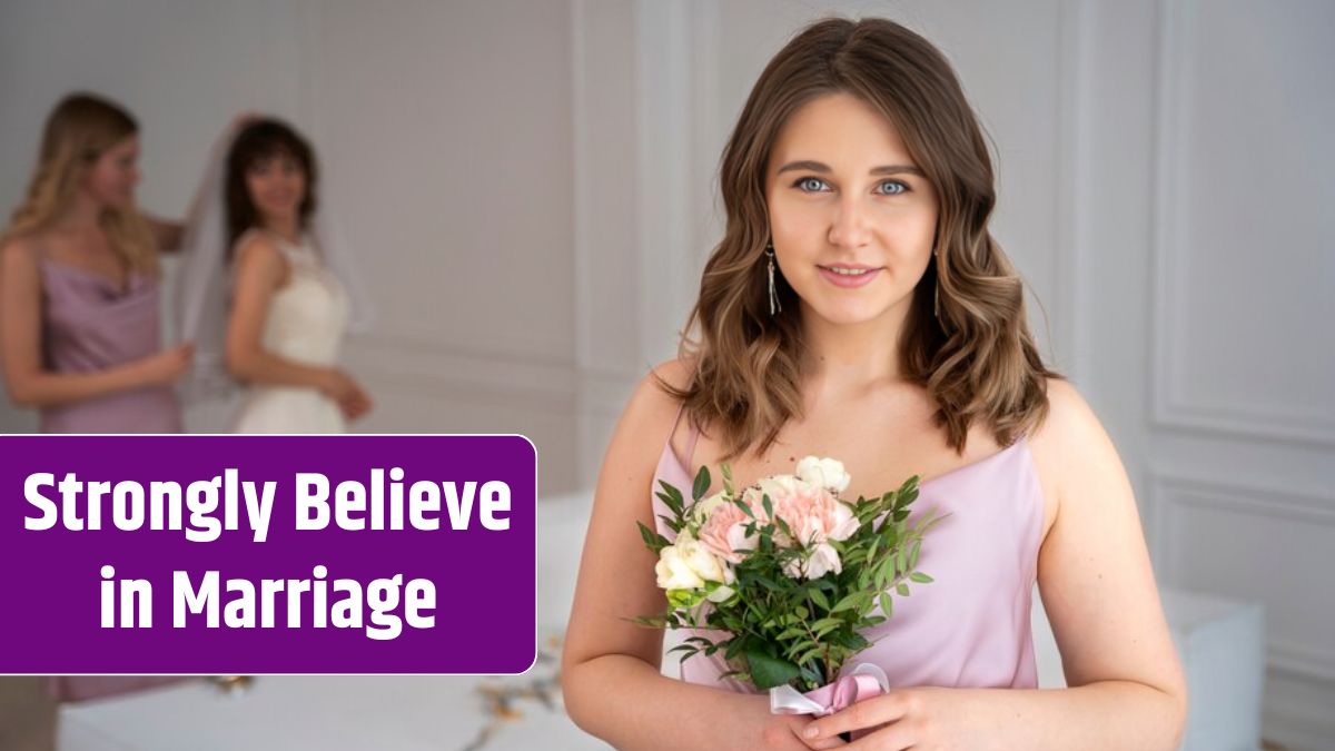 Medium shot smiley woman with bouquet.