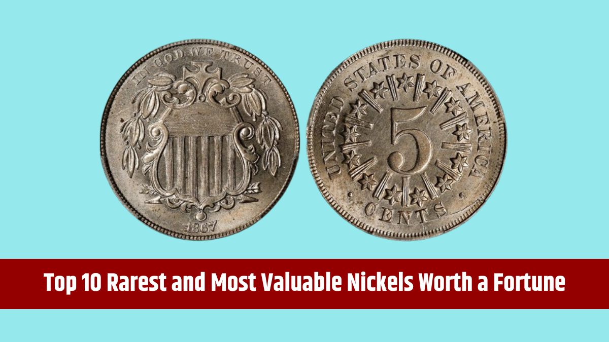 9. 1867 Shield Nickel (with Rays)