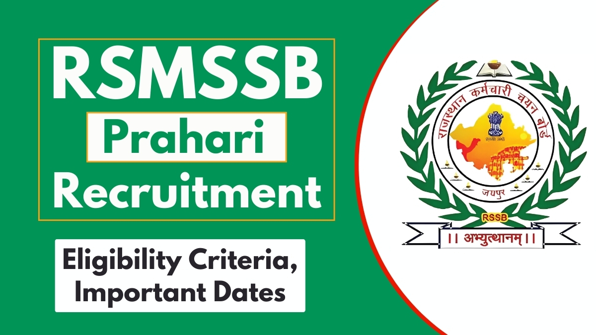 RSMSSB Prahari Recruitment